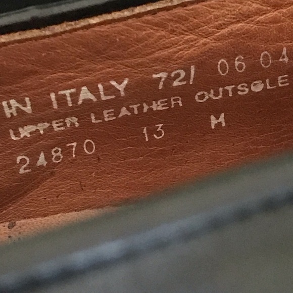 Bostonian Loafers Mens 13 Black Tassel Leather Shoes Luxe Made in Italy Classic - Picture 10 of 10